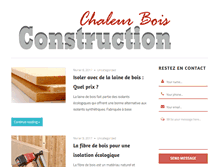 Tablet Screenshot of chaleurboisconstruction.com